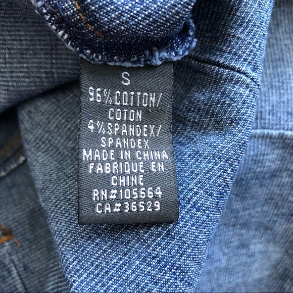 Denim Mini Dress Blue Jean 90’s Retro - Picture 8 of 10